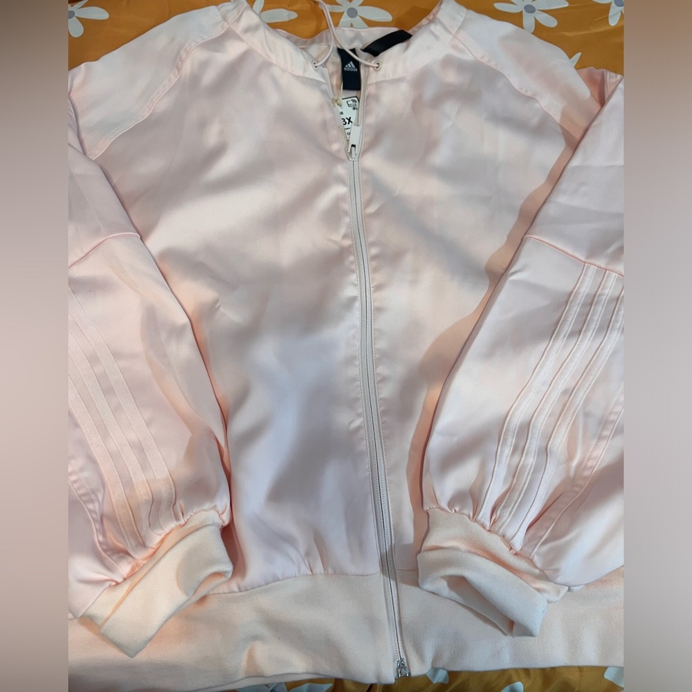 Light pink adidas jacket